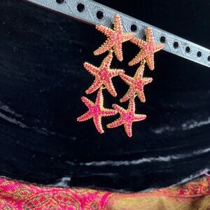 Vibrant Starfish Drop Earrings